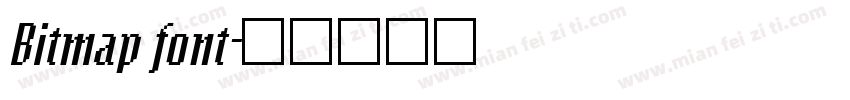 Bitmap font字体转换